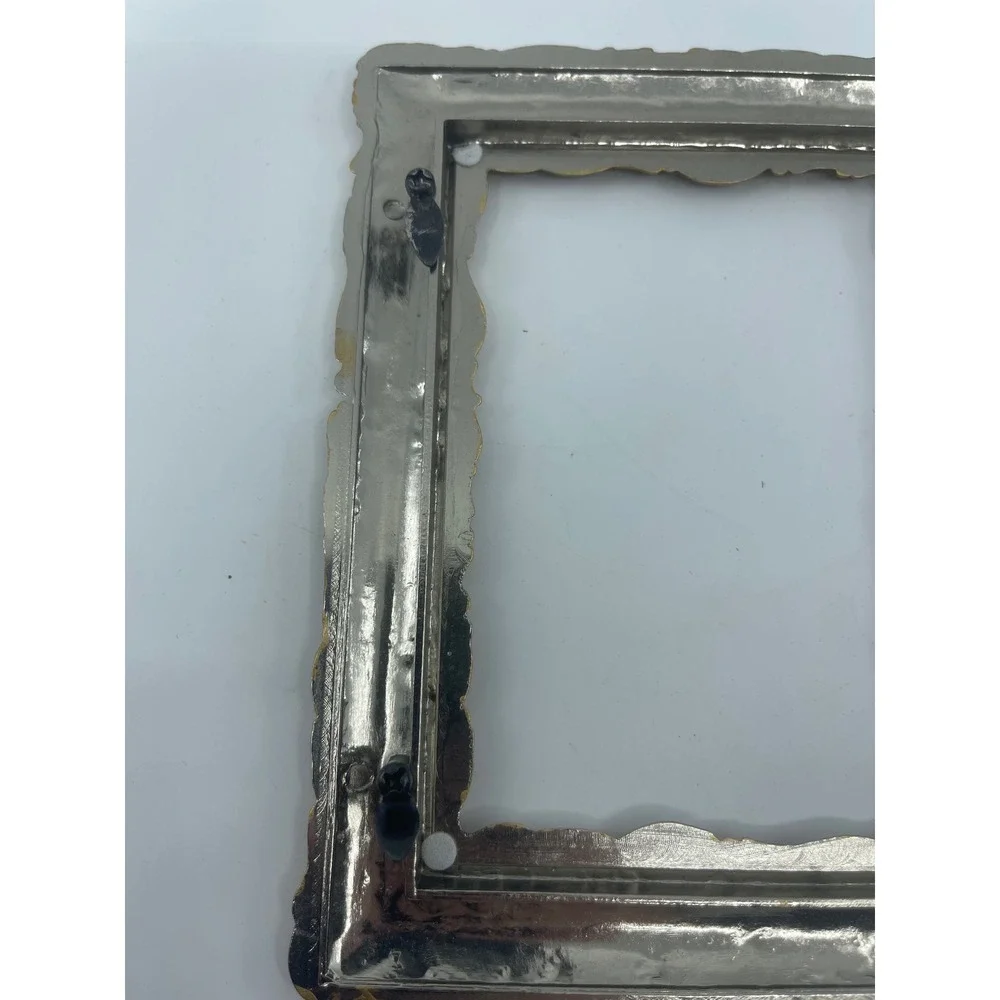 Ornate Scroll Vine Photo Frame‎ Silvertone Metallic 3